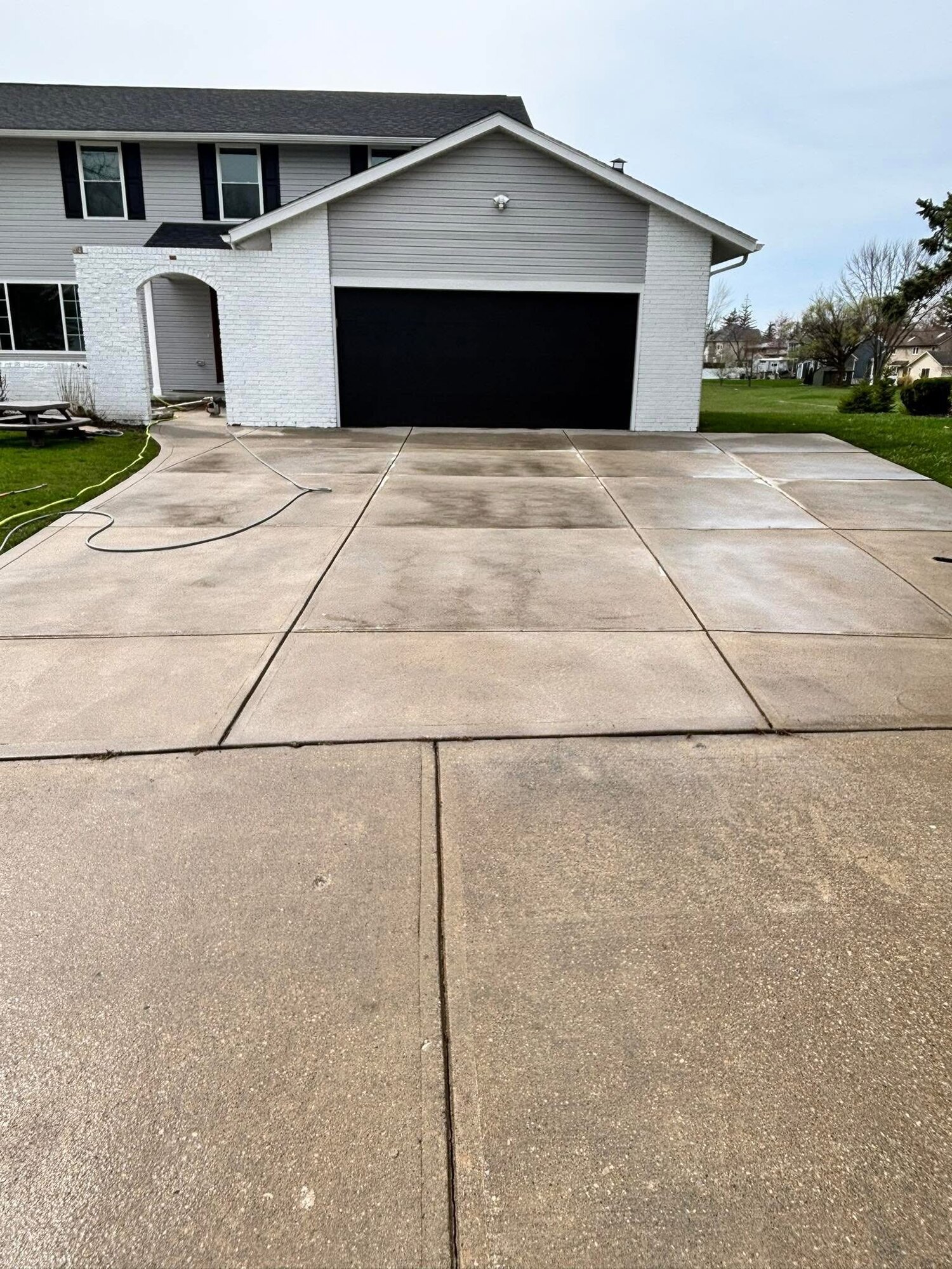 After: Driveway stain removal